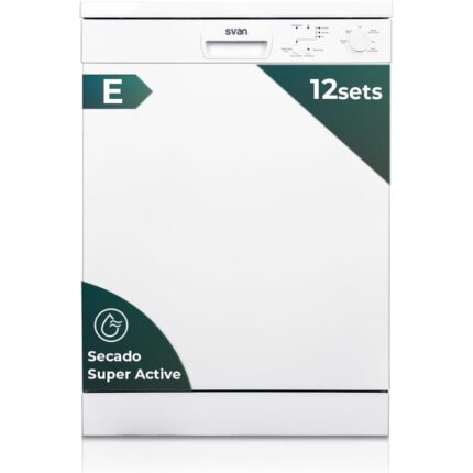 Lavavajillas Svan SJ12600E 12 cubiertos 1900 W 5 programas 52 dB 60 cm