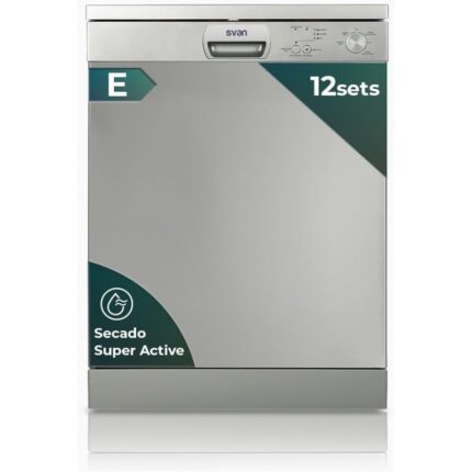 Lavavajillas Svan SJ12600EX 12 cubiertos 1900 W 5 programas 52 dB 60 cm